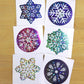 Assorted Sparkle Snowflake Sticker Sheet Pack - 102 Stickers