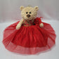 Kinnex Collections Since 1997 20' Quince Anos Quinceanera Last Doll Teddy Bear With Dress (Centerpiece) ~ B16632-14G (Red - Gold Trim)