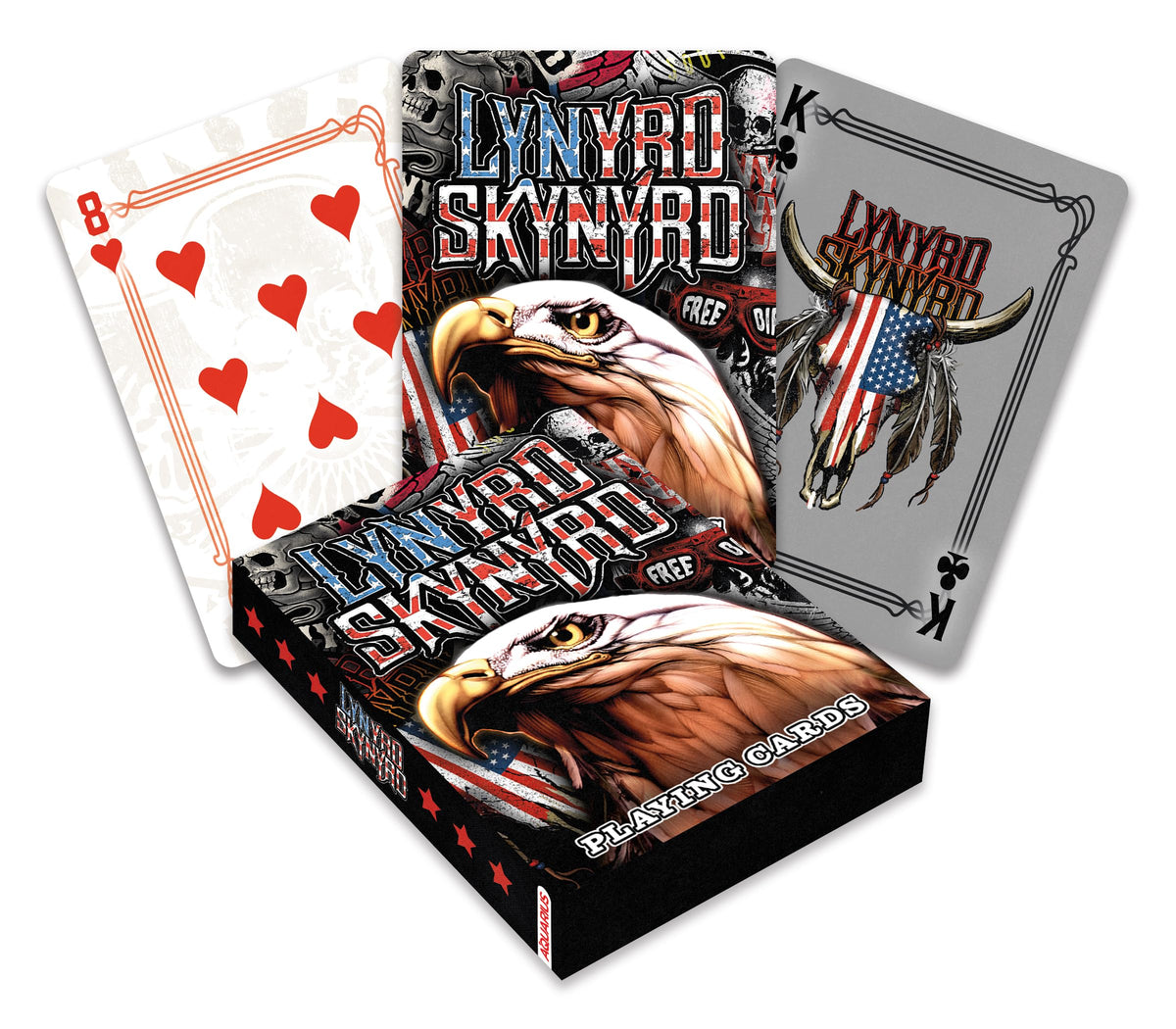 Aquarius Lynyrd Skynyrd Playing Cards - Lynyrd Skynyrd Themed Deck of Cards for Your Favorite Card Games - Officially Licensed L