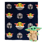 Star Wars The Mandalorian Darker Hover Silk Touch Throw Blanket & Plush Pillow