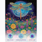 Cross & Glory 1000 Piece Jigsaw Puzzle - Lunar Symphony Dragonfly, 20x27 Inches, Durable Cardboard, Vibrant Nighttime Artwork