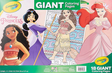 Crayola Giant Coloring Pages 12.75X19.5-Princess, Small, Multicolor