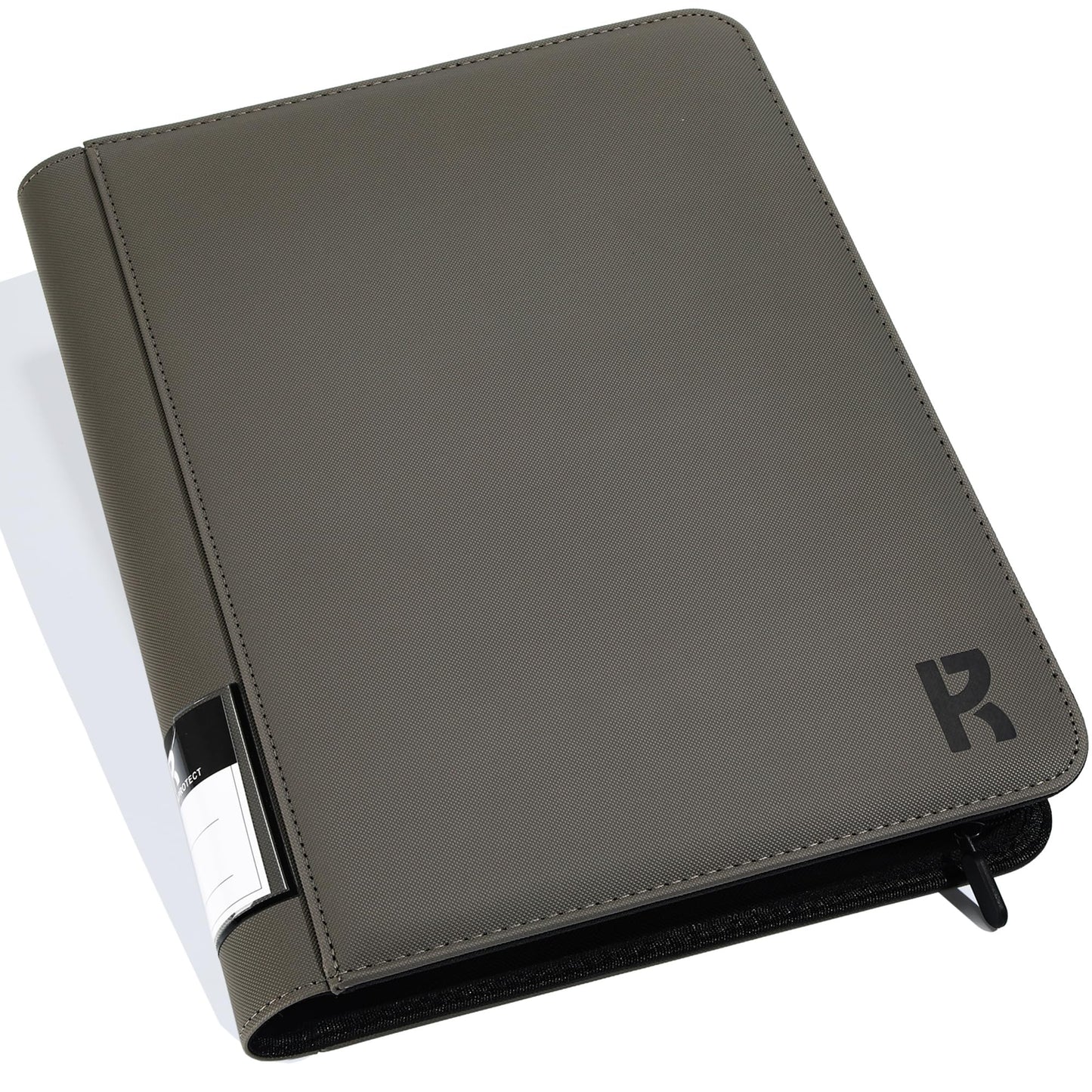 KarlyProTop loader Binder Hold 288 Cards Storage 9-Pocket enhanced Zipper Album Collection Binder for MTG TCG Sports Baseball Footbal or Other Trading Cards in 3 x 4 Sleevs -gray