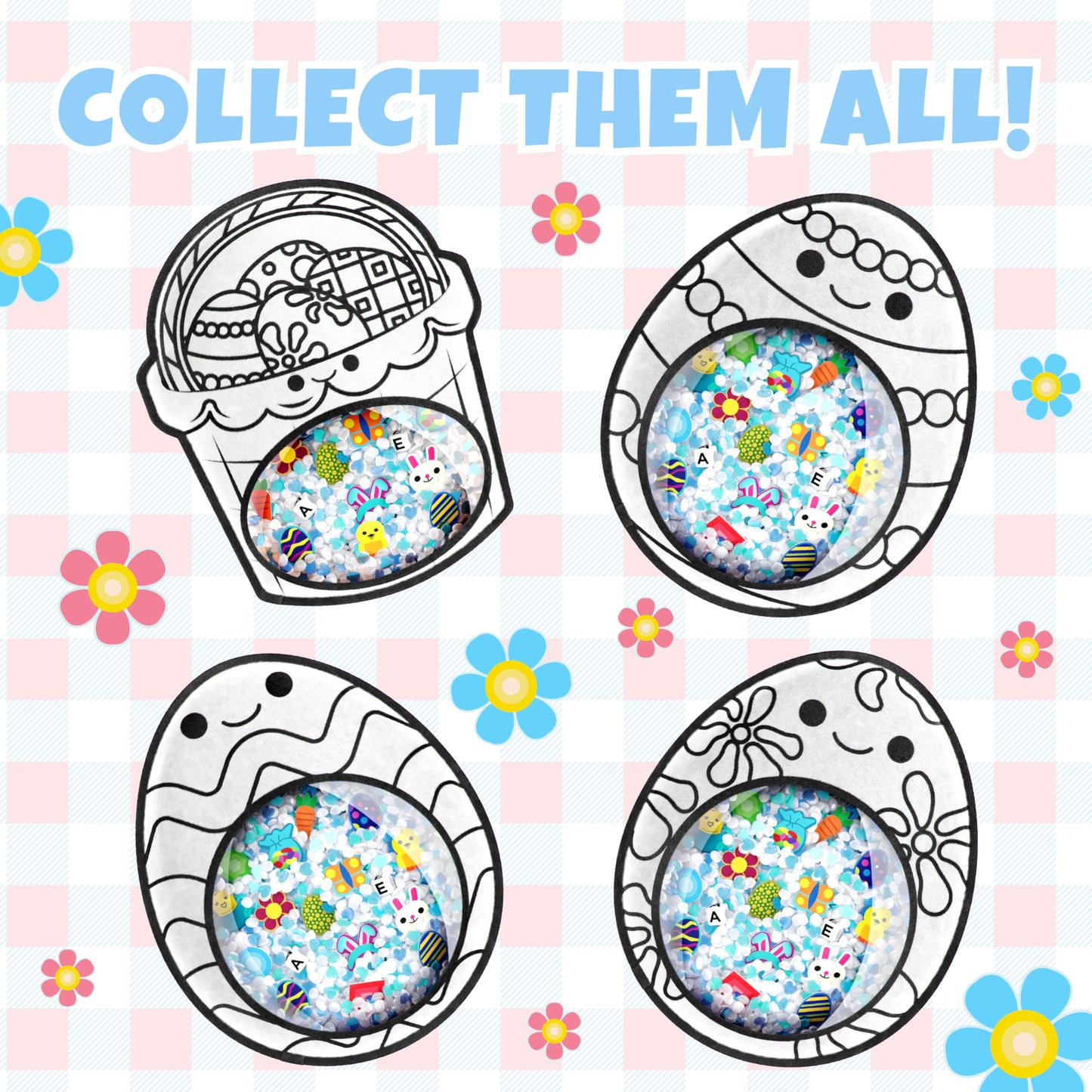 Bizyboo Easter Egg Decorator - An Easter Egg Hunt In The Palm Of Your Hand - Hidden Object Scavenger Hunt Search Sensory Matchin