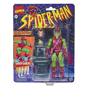 Spider-Man Hasbro Marvel Legends Series 6-Inch Collectible Green Goblin Action Figure Toy Retro Collection
