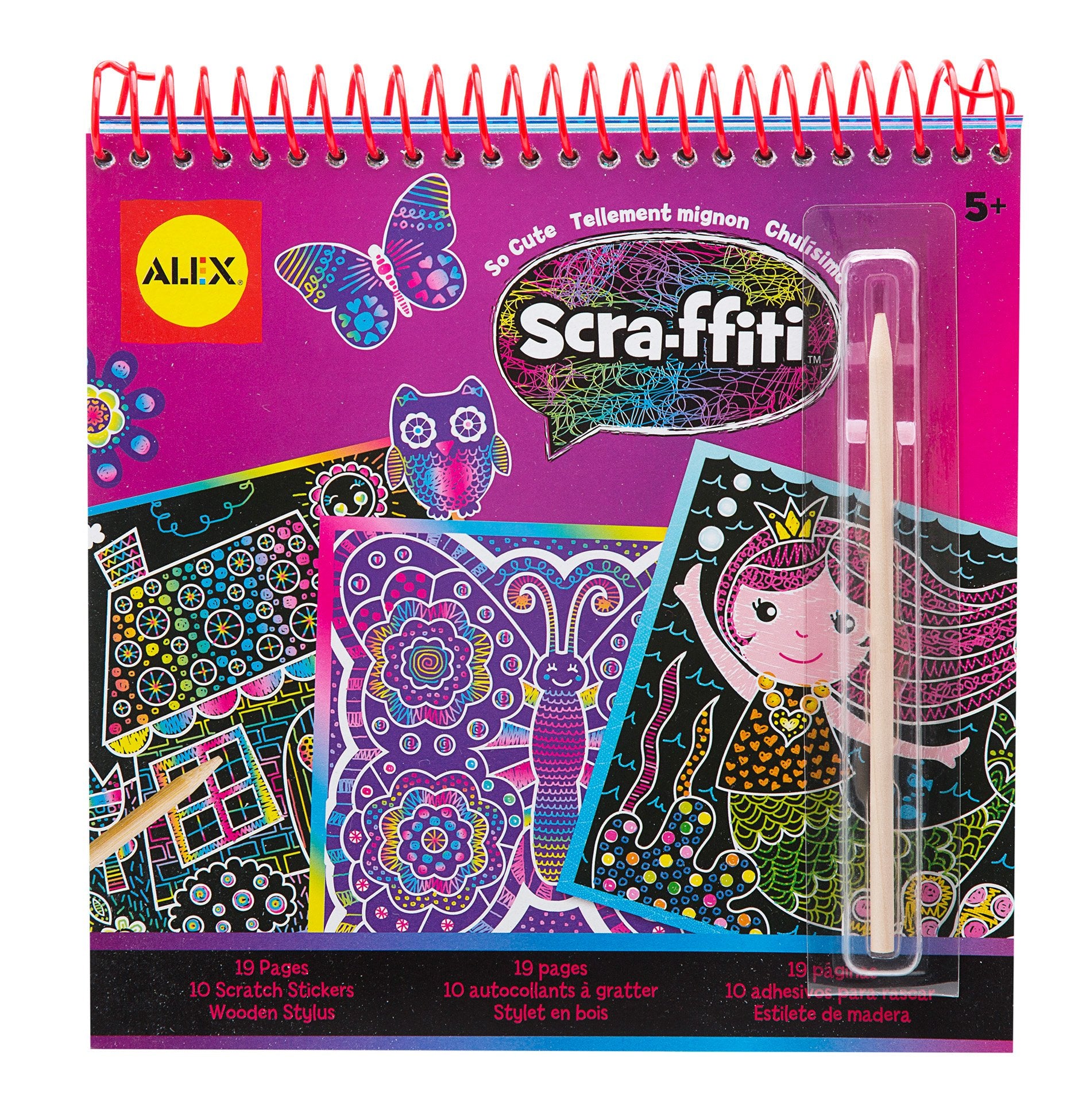 Alex So Cute Scra-ffiti Sketch Drawing Pad Kids Art Supplies – Toytooth
