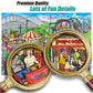 Antelope - 1000 Piece Puzzle For Adults, Roller Coaster Jigsaw Puzzles 1000 Pieces, Theme Park Puzzle, High Resolution, Matte Fi