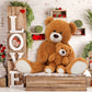 Morismos Giant Teddy Bear Stuffed Animals, Soft Big Mommy And Baby Bear Plush, Large Brown Bear For Boys On Baby Shower Valentine Christmas, 39 Inch