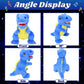 Cuteoy Blue Dinosaur Led Stuffed Animal Light-Up Plush Birthday Christmas T-Rex Plushies Toy Gifts For Kids Toddler Girls, 12.5'