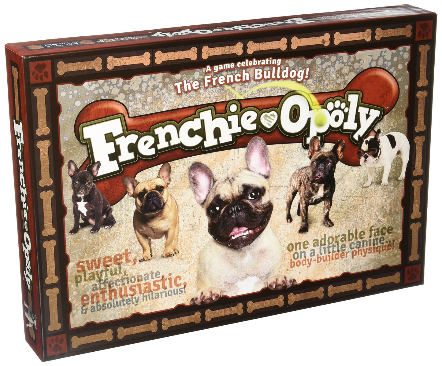 Late for the Sky Frenchie-Opoly Game - Wood, Brindle/White/Black - Model 5514880