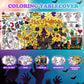Padtic Halloween Giant Coloring Poster,35X72 Inches Large Drawing Paper Coloring Tablecloth,Diy Halloween Art Crafts Coloring Ta