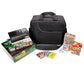Usa Gear Board Game Storage Bag With Customizable Interior, Padded Shoulder Strap - Board Game Carry Bag Compatible With Catan, Cards Against Humanity, Monopoly Board Game, Risk, Lorcana, And More
