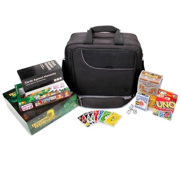 Usa Gear Board Game Storage Bag With Customizable Interior, Padded Shoulder Strap - Board Game Carry Bag Compatible With Catan, Cards Against Humanity, Monopoly Board Game, Risk, Lorcana, And More