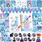 BenLouis 192pcs Frozen Party Favors Set for Kids Winter Snowflake Coloring Book Christmas School Classroom Gift Reward Prize Cra