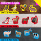 12 Pack Realistic Animal Puzzles, 48 Pieces Step-By-Step Animal Jigsaws, Farm Animal Jigsaw Puzzles With Back Footprint Guide Ea