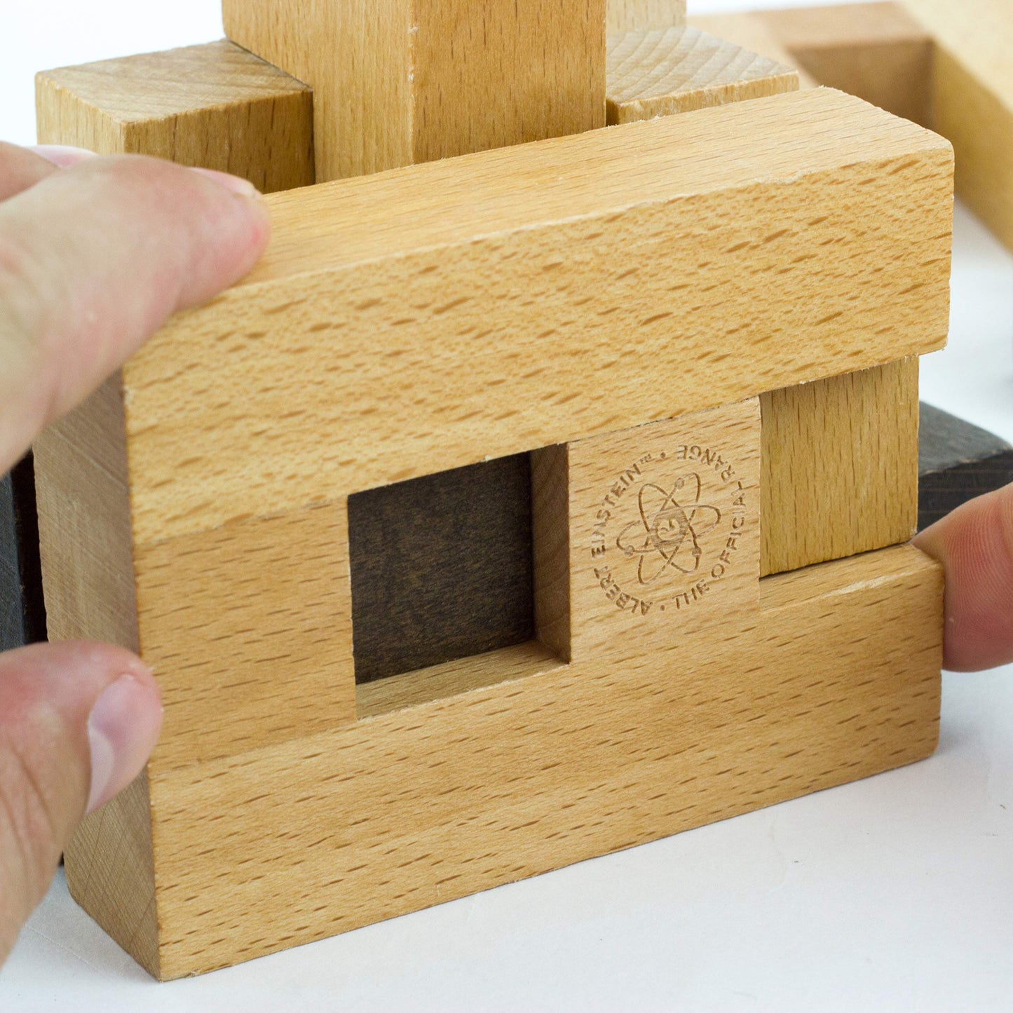 The Einstein Collection Letter Blocks - 3D Brain Teaser Puzzles - 12 Brain Teasing Challenges - Professor Puzzle 3D Brain Teaser