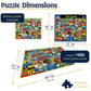 White Mountain Puzzles State Stickers, 1000 Pieces Jigsaw Puzzle