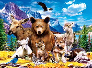 Masterpieces 100 Piece Jigsaw Puzzle For Kids - Glacier National Park - 14'X19'