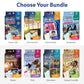 Brain Busters Card Game For Kids, Family Trivia Game Bundle With 120 Flash Cards - Learn And Play With Multiple Choice Trivia Ca