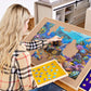Becko Us 1500-Pc Tilting Puzzle Board With 4 Colorful Drawers & Cover, Adjustable Jigsaw Puzzle Table With Built-In Easel/Stand, Portable Tables With Storage For Adults, With Premium Flannel Tabletop