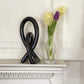 Global Crafts Natural Soapstone 10-Inch Lover'S Knot In Black