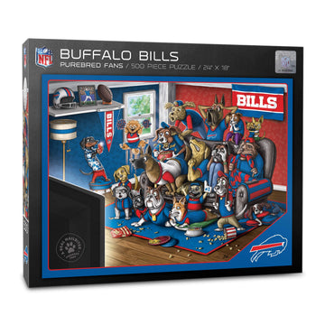 Youthefan Nfl Buffalo Bills Purebred Fans 500Pc Puzzle - A Real Nailbiter