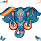 Unidragon Original Wooden Jigsaw Puzzles - Eternal Elephant, 299 Pcs, King Size 16''X12.3'', Beautiful Gift Package, Unique Shap