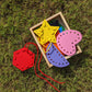 EXPLORATOY Wooden Lacing Cards for Toddlers, Educational Montessori Toy, Multi-Color, 7 Pcs Double-Sided Shape Panels