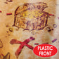 Beistle 4 Piece Plastic Adventure Treasure Maps for Pirate Theme Favors, Birthday Party Games