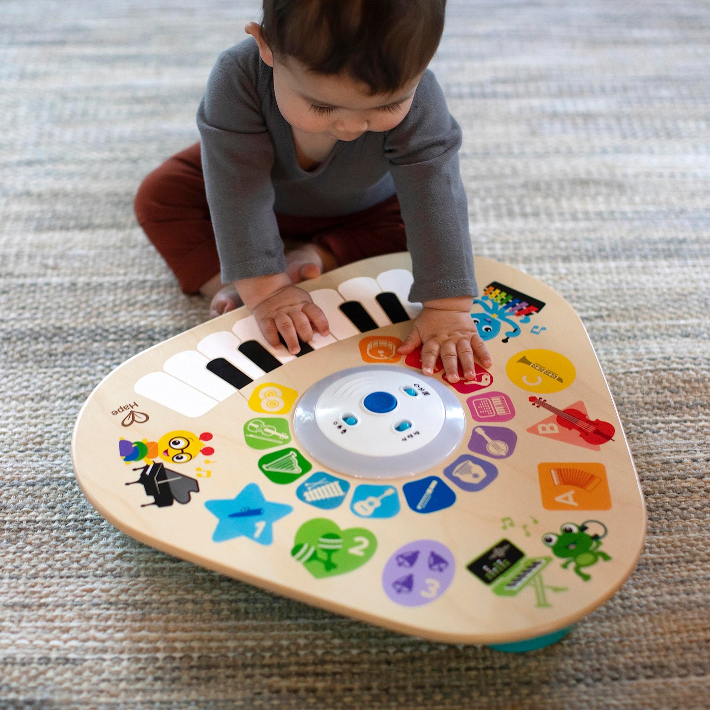 Baby Einstein Clever Composer Tune Table - Magic Touch Wooden Activity Toy, Multicoloured, 1 Count, Ages 12 Months+