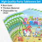 96 Pcs Hello Summer Beach Party Supplies Paper Plates Napkins Summer Beach Hawaiian Pool Party Birthday Tableware Set Summer Gno