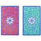 Copag 1546 Neoteric Design 100% Plastic Playing Cards, Bridge Size (Narrow) Green/Red Double Deck Set (Jumbo Index)