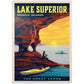 Mypuzzle Great Lakes: Lake Superior, Vintage Poster - Premium 1000 Piece Jigsaw Puzzle For Adults