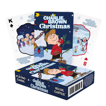 Aquarius Peanuts Charlie Brown Christmas Playing Cards - Christmas Themed Deck Of Cards For Your Favorite Card Games - Officially Licensed Peanuts Merchandise & Collectibles - Poker Size