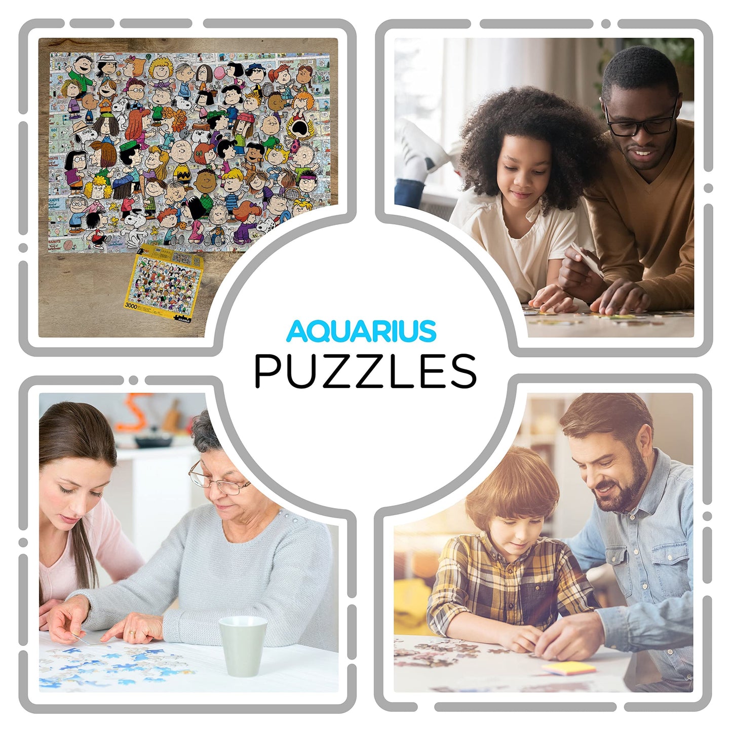 Aquarius Peanuts Cast Puzzle (3000 Piece Jigsaw Puzzle) - Officially Licensed Peanuts Merchandise & Collectibles - Glare Free -