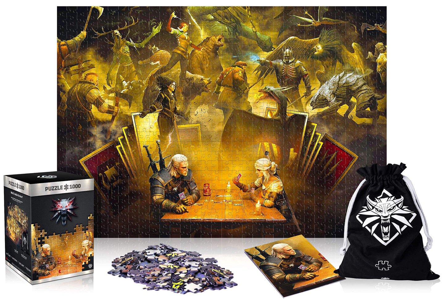 Good Loot 1062440 (Wiedzmin) Jigsaw Puzzle, Pieces, The Witcher Playing Gwent, 1000 Pcs