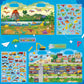 6Set Reusable Sticker Books For Kids,Puffy Sticker Books For Kids,Sticker Books For Toddlers 2-4,Toddler Sticker Books For Girls