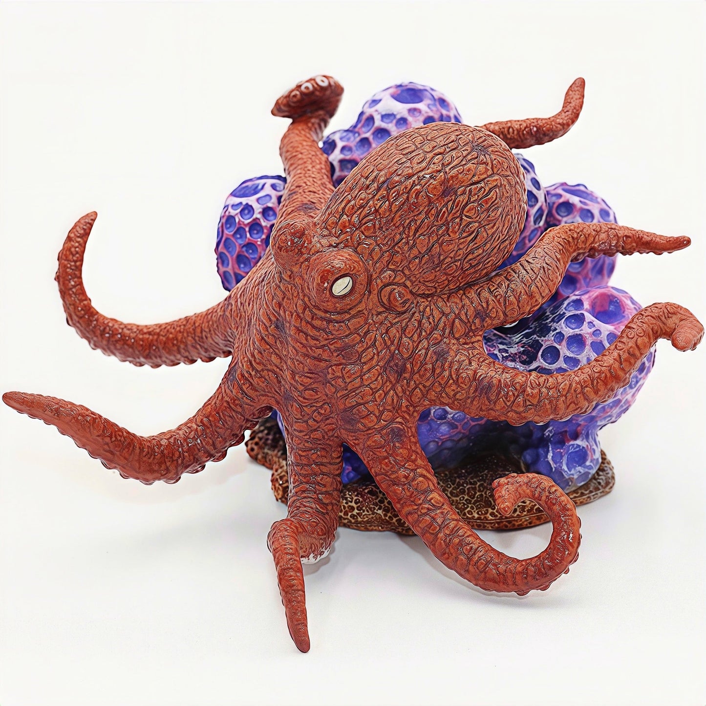 Gemini&Genius Octopus Toys for Kids, Realistic Octopus Action Figure, Marine Animal Figurine Toy, Under The Sea Life Figure Educ