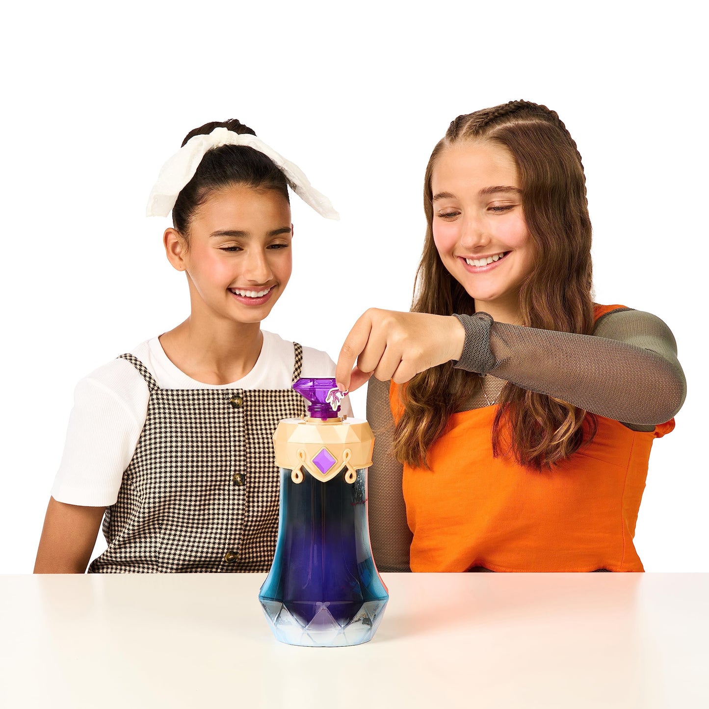 Magic Mixies Pixlings Unia The Unicorn 6.5" Doll in Potion Bottle - Unia Blue, Model 14871, Perfect Gift for Kids Ages 5+