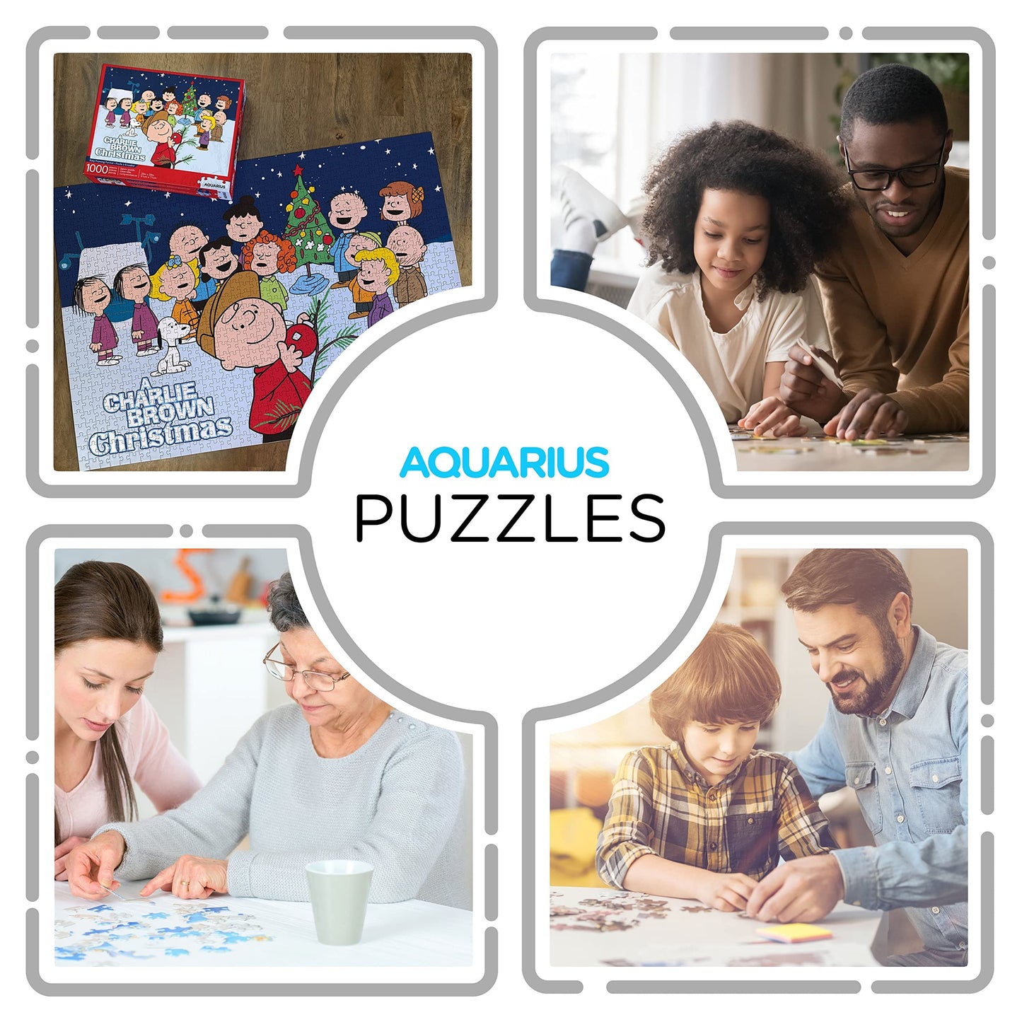 Aquarius Peanuts Charlie Brown Puzzle Collage Christmas 1000 Piece Jigsaw Puzzle, A Charlie Brown Christmas