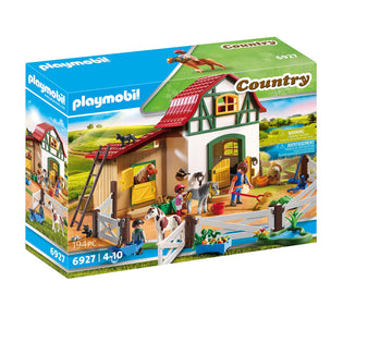 Playmobil 6927 Country Pony Farm With 2 Pony Stalls And Storage Loft