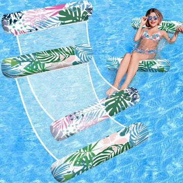 Pool Floats - 2 Pack Inflatable Pool Floats Rafts, Pool Floats For Adult, 45'' X 27'' Pool Floats Hammock, Non-Stick Pvc Pool Fl