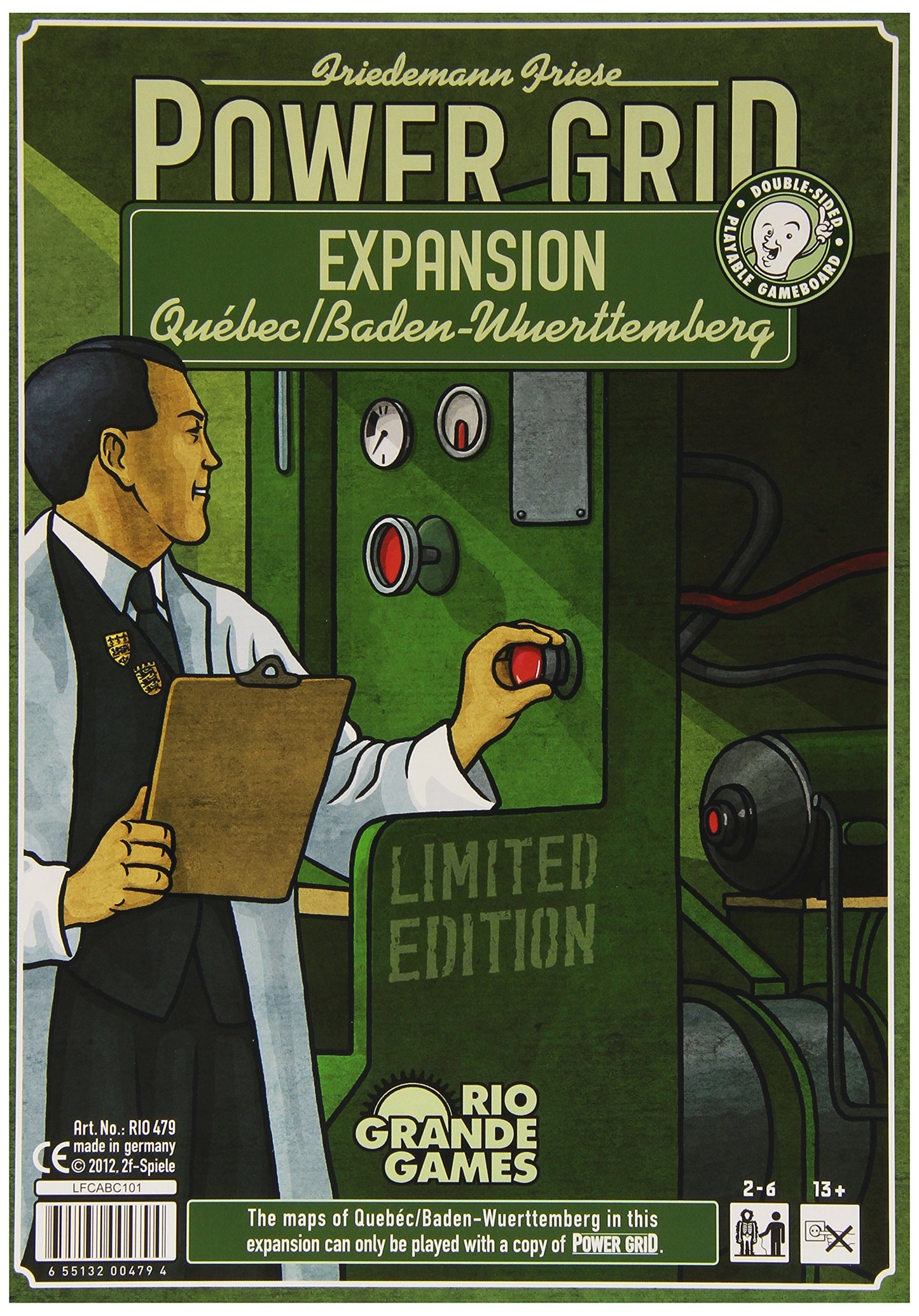 Rio Grande Games Power Grid Expansion Quebec/Baden-Wurtemburg