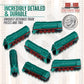 The Little Plastic Train Co. General Deluxe Train Set - Miniature Player Pieces for Board Games, Green, Model 92333