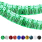 2 Pack Iridescent Float Fringe Curtains, Metallic Streamers Foil Fringe Garland Shiny Tassel Foil Parade Float Decorations for T