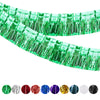 2 Pack Iridescent Float Fringe Curtains, Metallic Streamers Foil Fringe Garland Shiny Tassel Foil Parade Float Decorations for T