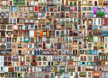 Huadada Jigsaw Puzzles For Adults 1000 Pieces, Windows In The World Fit Well Letter On Back No Dust, Hard Difficult Impossible Challenge Toy For Men Women Elders Seniors (27.5'X19.6'), 1:1 Poster