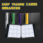 Clovercat 9 Pocket Waterproof Trading Card Binder, Trading Album Display Holder, Expandable, 720 Double Sided Pocket Album, Compatible With Gaming Cards, Yugioh, Mtg And Other Tcg