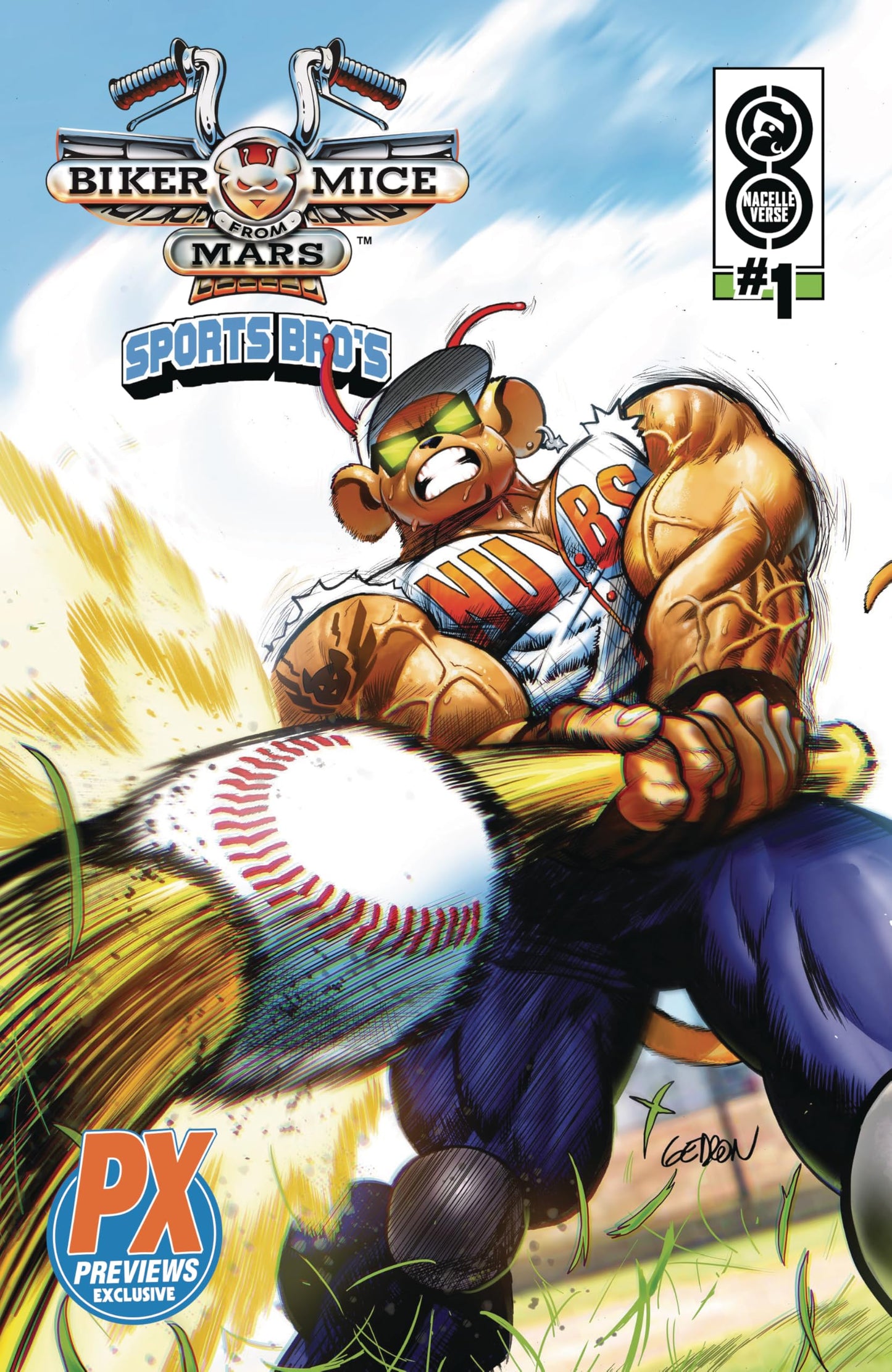 Nacelle Consumer Products Biker Mice from Mars Throttle Action Figure 2.3" Multicolor Model 1-THROT-VAR1-24