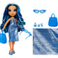 Rainbow High Swim & Style Skyler, Blue 11' Fashion Doll With Shimmery Wrap To Style 10+ Ways, Removable Swimsuit, Sandals, Fun Play Accessories, Great Toy Gift For Girls Kids Ages 4-12 Years